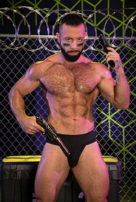 Raging Stallion: Two american boys mature bear Daymin Voss and gay bear Eddy Ceetee in hot anal sex