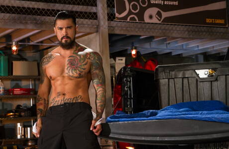 Raging Stallion: American hunk Boomer Banks and latin tough guy Bruno Bernal banged each other