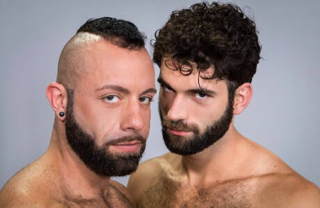 Nice american buddies hairy stud Tegan Zayne and hot bear Eddy Ceetee in hot anal sex