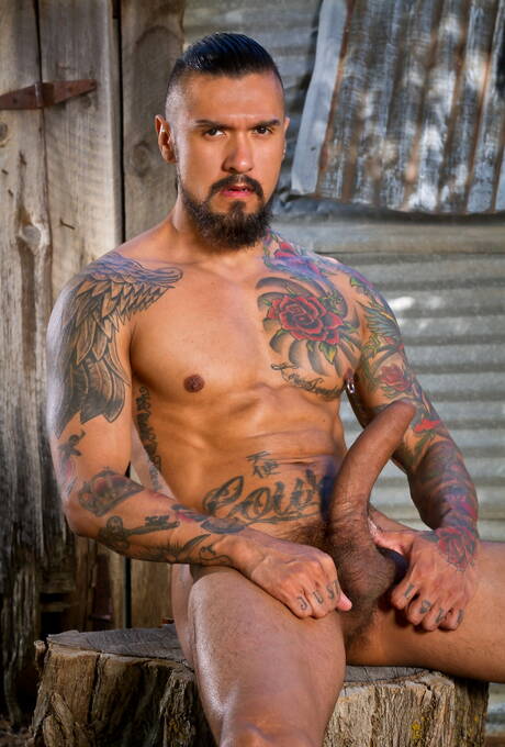 Raging Stallion: Nice american buddies beefy Boomer Banks and well-built David Benjamin fuck after blowjob outside