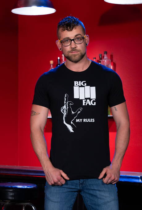 Hete Amerikanen, homobeer Eddy Ceetee en sterke man Jay Austin in harde anale seks