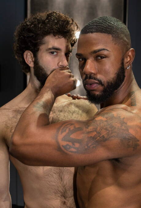 アメリカ人の毛深いスタッド、ティーガン・ゼインとジョバンニ・ヴァレンティノが異人種間セックス
