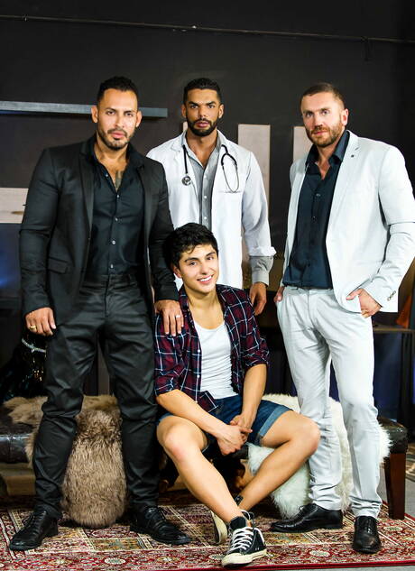 Emir Boscatto, Ken, Lucas, Viktor in wild gangbang