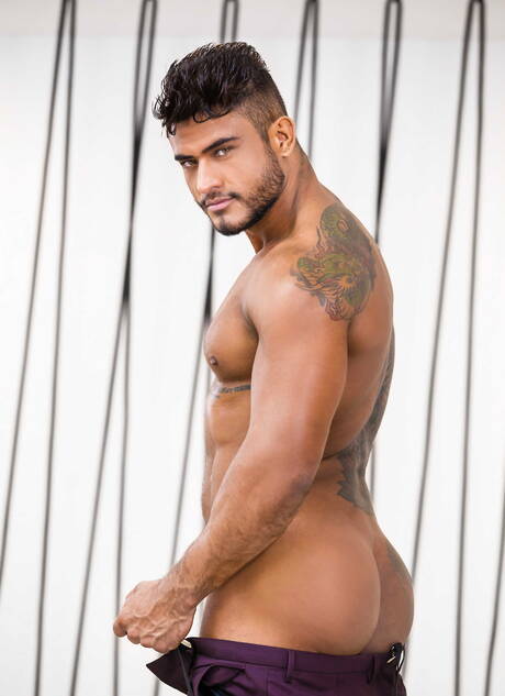 Der lateinamerikanische Muskelprotz Andy Star und der brasilianische Hengst Diego Lauzen haben guten Sex