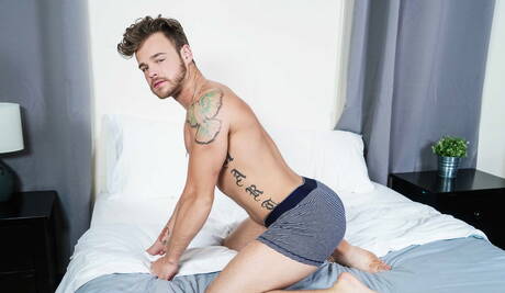 Nice american boys tough guy Connor Maguire and hunk Max Wilde in hot homosexual scene