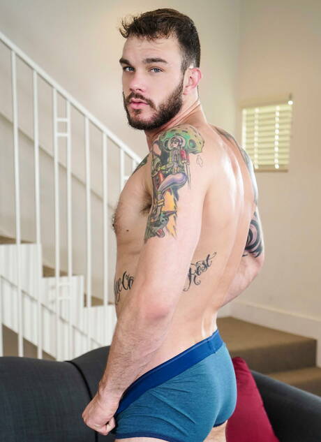 I bravi ragazzi americani, il muscoloso Paul Canon e il muscoloso Cliff Jensen fanno sesso di coppia bollente