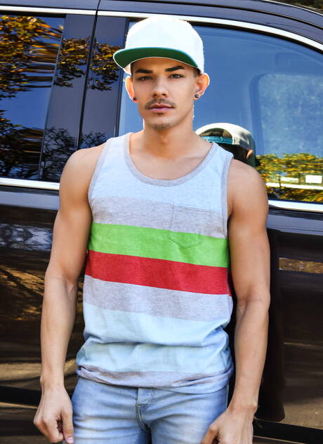 Il muscoloso Ethan e il muscoloso Ethan Ayers si scopano il culo dopo aver succhiato il cazzo all