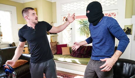 Hot americans, strongman Darin Silvers and hunky guy Wesley Woods have a hot couple sex