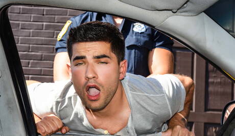 Rosyjski ogier Vadim Black i umięśniony Amerykanin Ashton Mckay w gorącym tyłku na zewnątrz