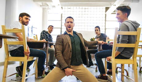 Zack, Ethan, Kit, Alex und Peter haben guten Gruppensex