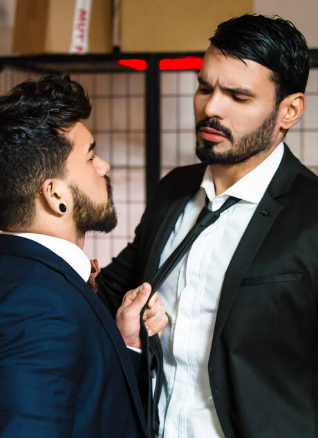 Men: Venezuelan hairy stud Jean Franko and latin strong bull Pietro Duarte have anal sex
