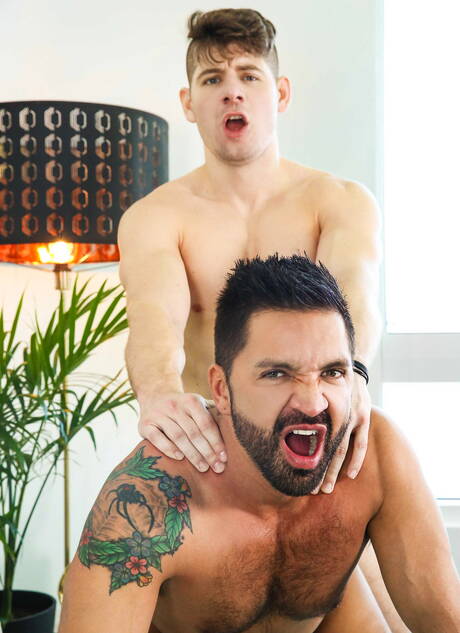 Two american boys strongman Dominic Pacifico and hunky guy Connor Halstead sucking and fucking each other
