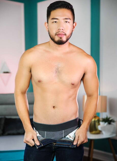 Men: Beautiful boy Cooper Dang and latin tough guy Ian Frost in hard anal sex