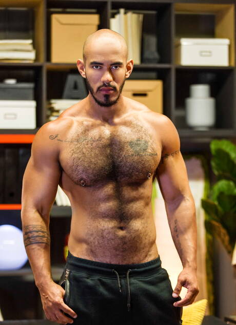 Der lateinamerikanische Gay-Bär Louis Ricaute und der amerikanische Schönling Marco Lorenzo haben eine heiße Pärchenszene