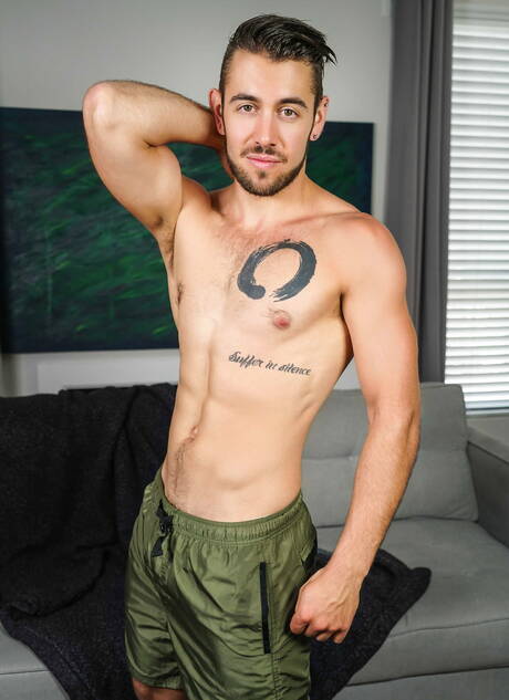 Men.com: Pretty american guys hunky guy Dante Colle and beefcake Will Braun fuck after blowjob