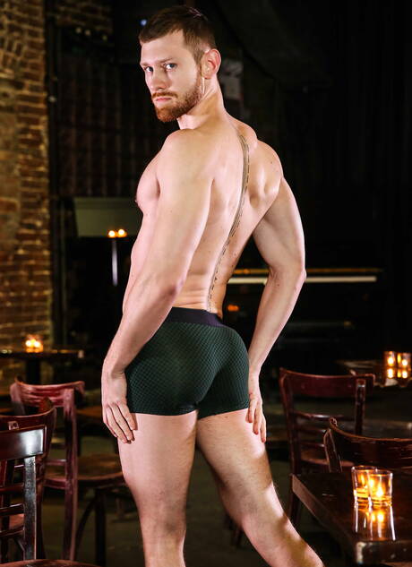 Men.com: Hot american dudes hairy stud Jacob Peterson and hairy stud Griffin Barrows have a good anal sex