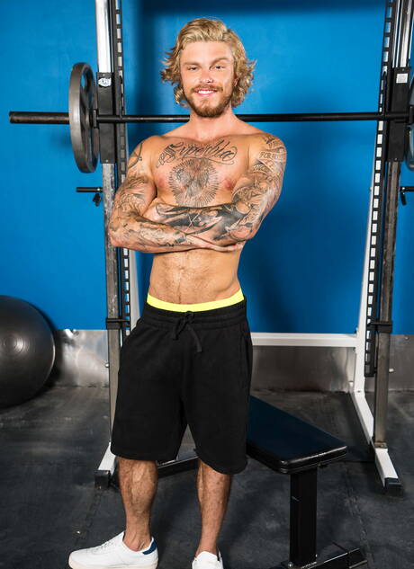 Knappe Blake Ryder en knappe Amerikaanse Jake Porter hebben de liefde bedreven