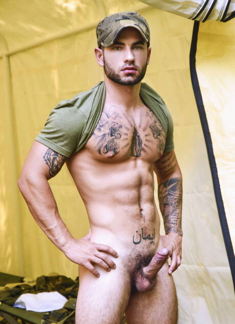 Men.com: Damien, Brandon, Vadim, Blaze Austin having fun together outdoor