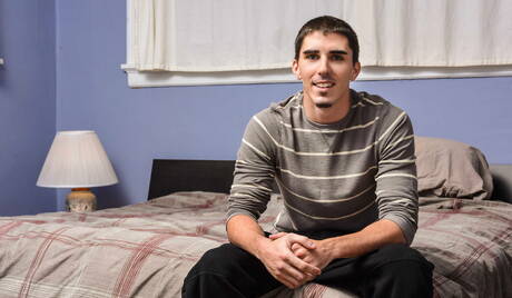 Nice american boys well-built Damien Kyle and otter Dennis West fuck after blowjob