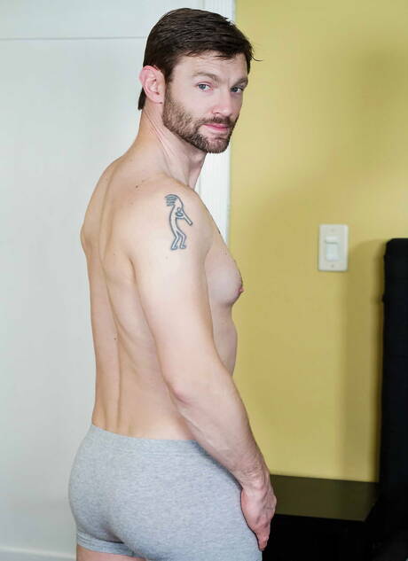 Men.com: Hot american guys hairy stud Dennis West and hairy stud Jacob Peterson in hot ass bang