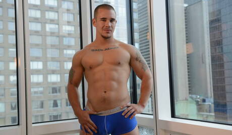 Hot american guys hairy stud Jimmy Fanz and hunky guy Adam Bryant have anal sex