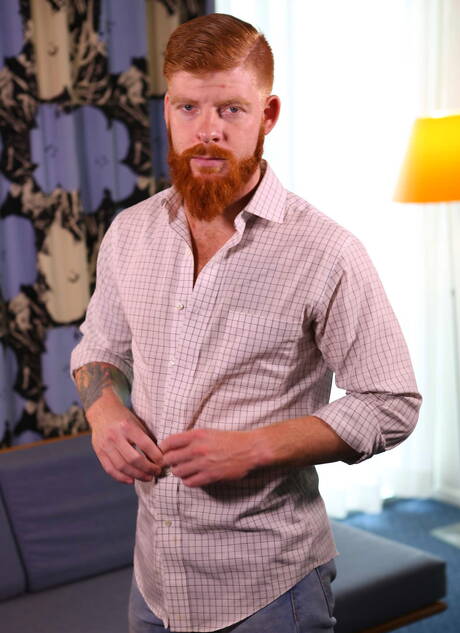 Men: American husky guy Bennett Anthony and canadian muscular Christopher Daniels sucking and fucking each other outdoor