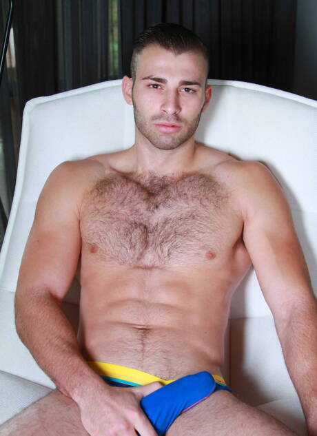 Men.com: Nice american buddies hairy stud Jarec Wentworth and husky guy Brandon Moore in hot ass fuck action