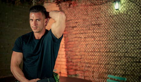 English husky guy Paddy Obrian and  Alex Brando posing naked and showing nice butt