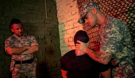 English husky guy Paddy Obrian and  Alex Brando posing naked and showing nice butt