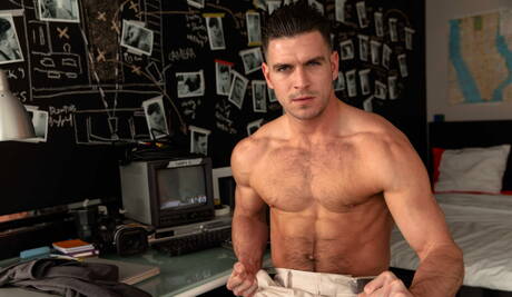 Hete vrienden Paddy Obrian, Leo Domenico en Dato Foland hebben een trio met anale seks