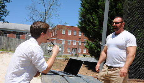 Hot american guys hairy bear Brad Kalvo and hot twink Tyler Morgan in hot homosexual action in shower