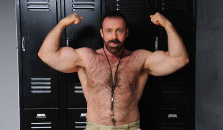 Hot american guys hairy bear Brad Kalvo and hot twink Tyler Morgan in hot homosexual action in shower