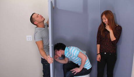 Gloryhole reality porn with bisexual Shane Frost and Josh Bensan