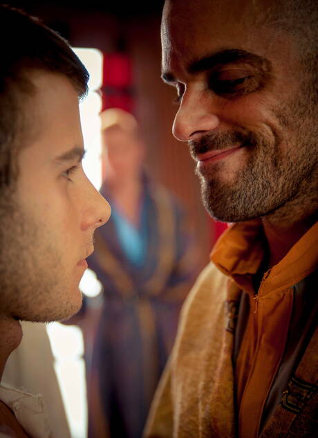 American stud Damien Crosse and canadian well-built Christopher Daniels in hard anal sex with fisting