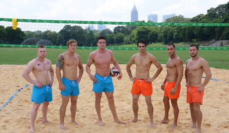 Owen, Colt, Tom, Jack , Jake Wilder and Armando De Armas in hot orgy after beach party