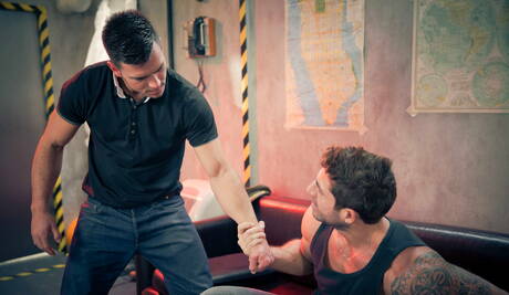 English well-built Paddy Obrian and  Axel Brooks banged each other