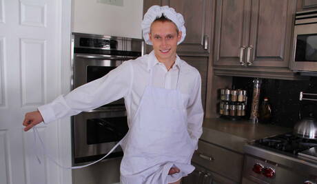 Los famosos estadounidenses Max Carter y James Ryder hacen el amor en la cocina