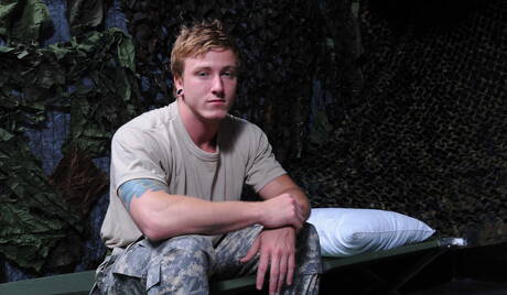 Hot american guys beefy Tom Faulk and hunky guy Topher Di Maggio sucking and fucking each other