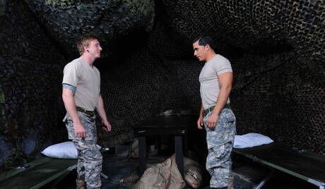 Hot american guys beefy Tom Faulk and hunky guy Topher Di Maggio sucking and fucking each other