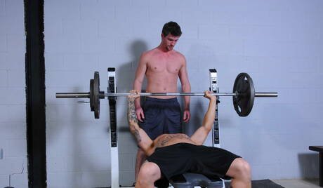 American superstud Sebastian Young and beefy Bryan Cavallo have a hot couple sex