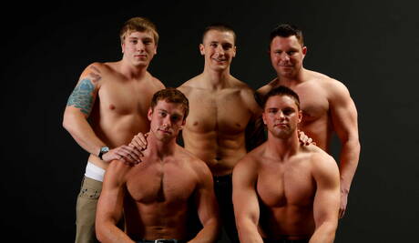 Connor, Connor Kline, Tom, Travis James, Jake in wild gangbang
