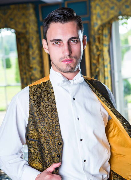 Prachtige kerel Daniel Johnson en aantrekkelijke kerel Alex Garcia neuken na een pijpbeurt