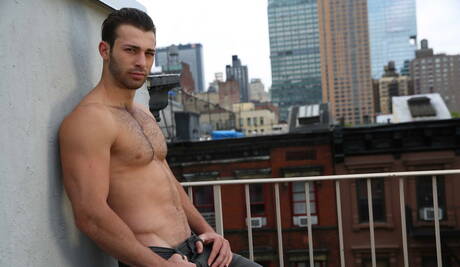 Two american boys otter Jarec Wentworth and hairy stud Mike Gaite in hot ass fuck action outdoor