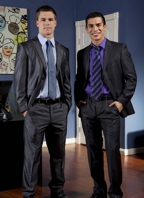 American hunky guy Jimmy Johnson and latin muscular Lance Luciano in hard anal sex