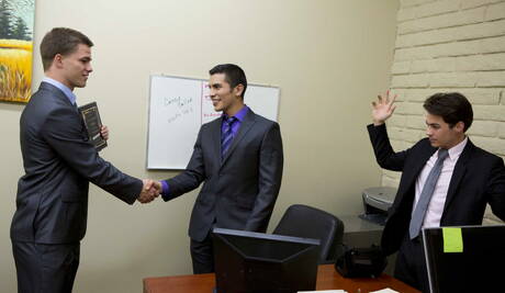 American hunky guy Jimmy Johnson and latin muscular Lance Luciano in hard anal sex