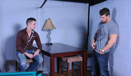 Hot americans, muscular Zeb Atlas and otter Duncan Black have a good sex