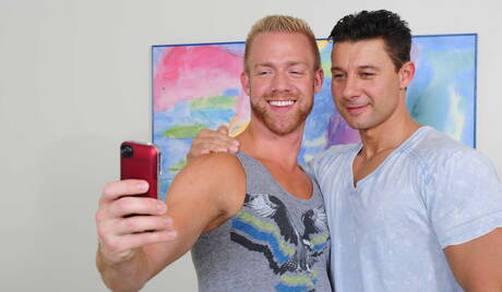 Canadian tough guy Christopher Daniels and czech muscular Robert Van Damme have a hot couple scene