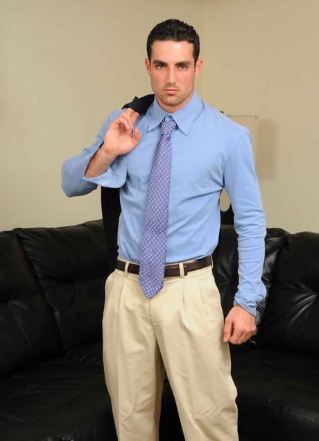 Men: Two american boys hairy stud Jack King and strongman Kirk Cummings banged each other with fisting