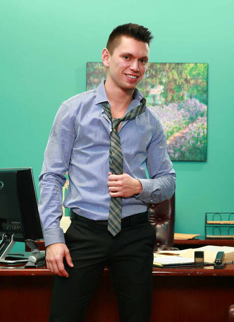 Sexy americans, gay bear Colby Jansen and husky guy Zachary Perry in hot anal sex