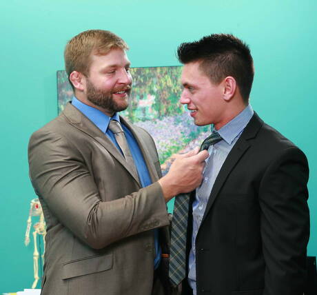 Sexy americans, gay bear Colby Jansen and husky guy Zachary Perry in hot anal sex